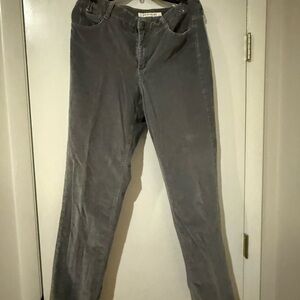Jones New York Gray Corduroy Jeans size 16